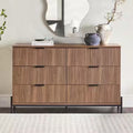 Reeded Modern 6-Drawer Dresser