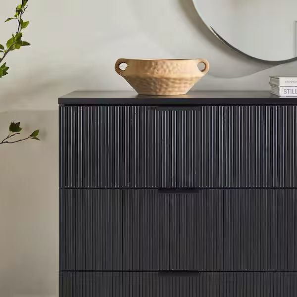 Reeded Modern 6-Drawer Dresser