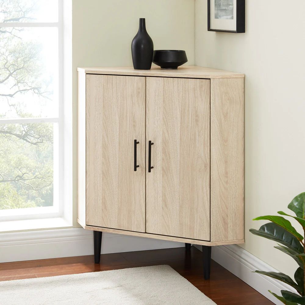 Nora 30" 2-Door Corner Accent Cabinet