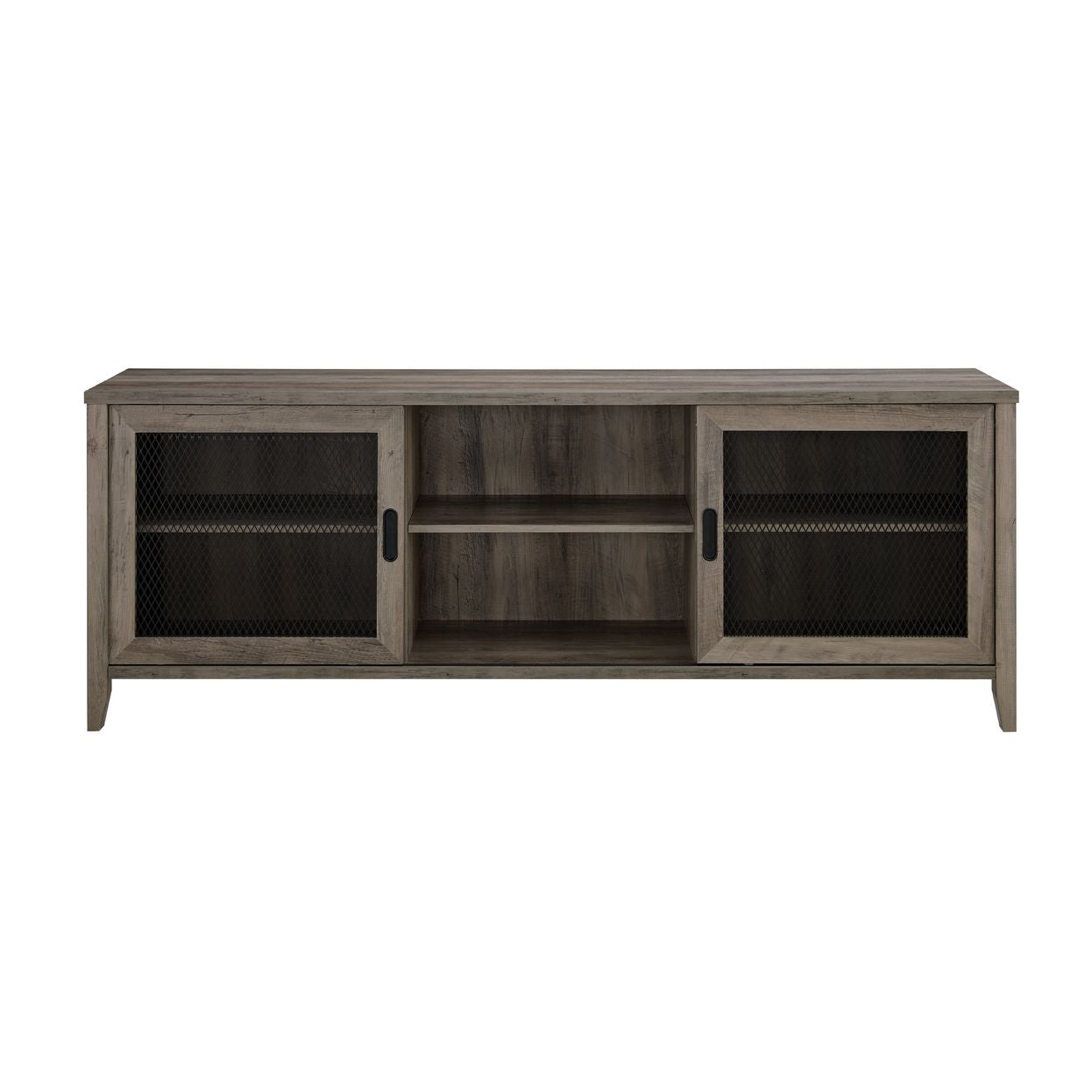 Arthur 70" Industrial Sliding Mesh Door TV Stand