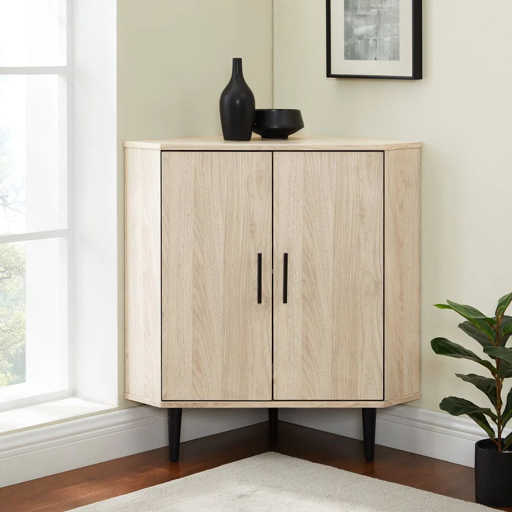 Nora 30" 2-Door Corner Accent Cabinet