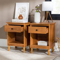 Set of 2 Spencer Solid Transitional Wood Nightstand