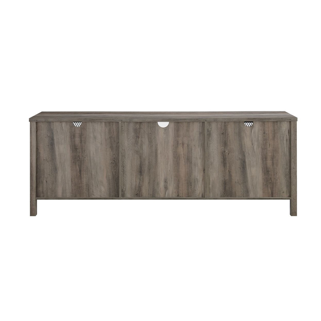 Arthur 70" Industrial Sliding Mesh Door TV Stand