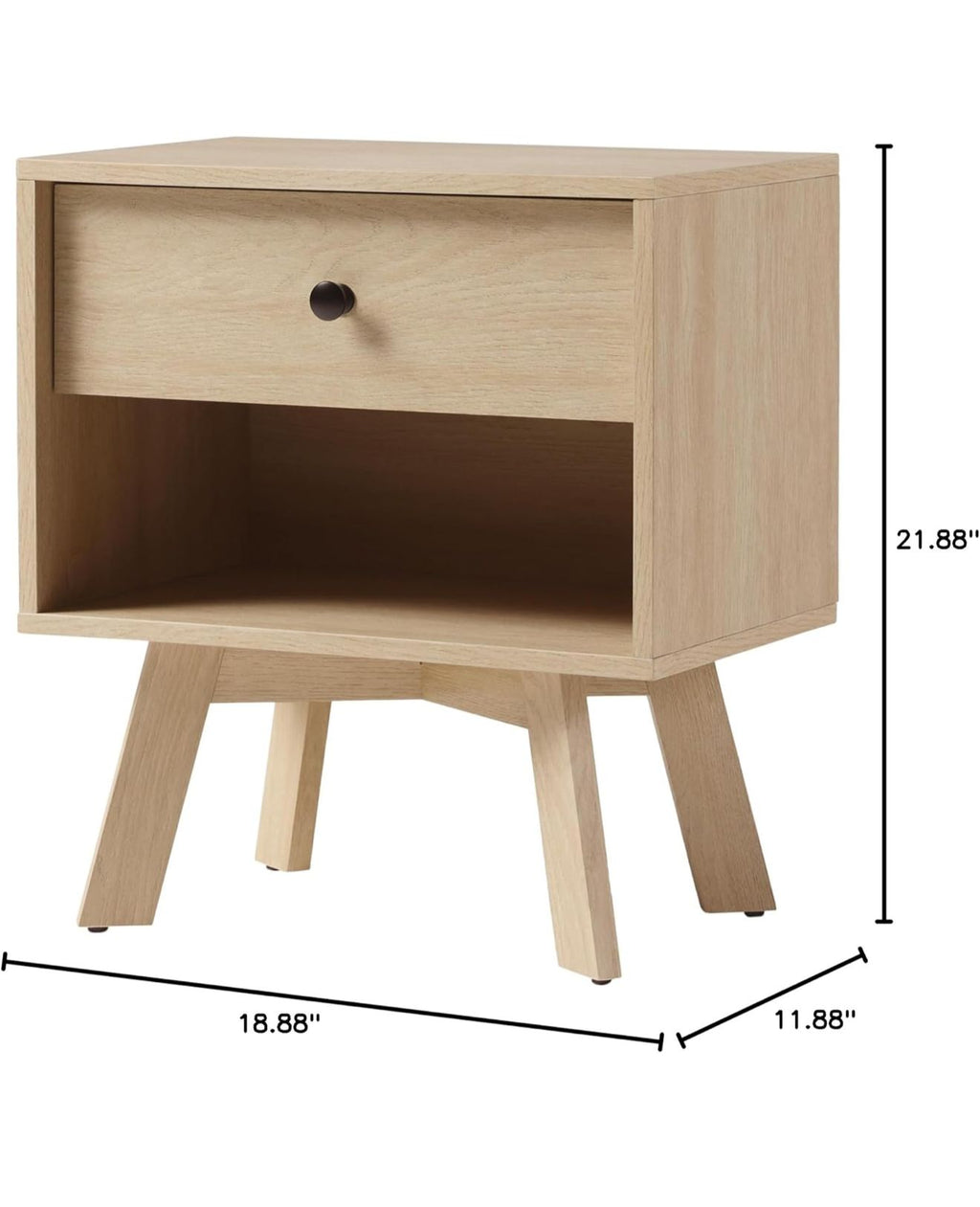 Set of Nightstands in Coastal Oak Finish