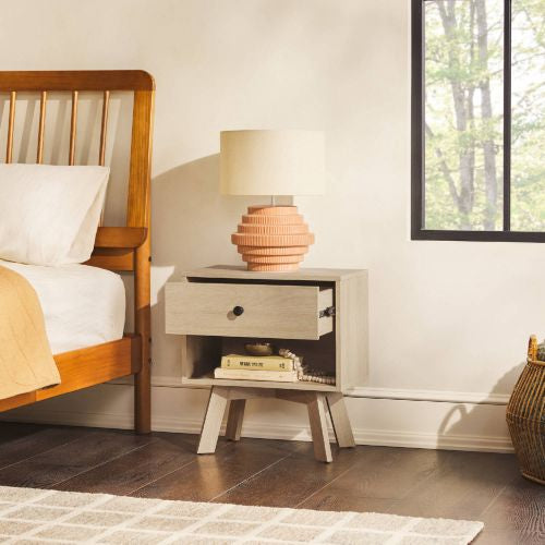 Set of Nightstands in Coastal Oak Finish