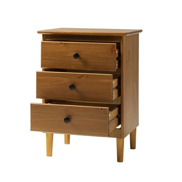 Set of 2 Madeline 3-Drawer Nightstand