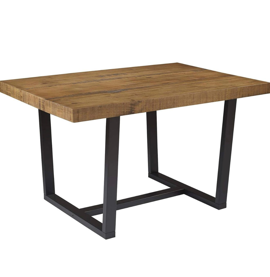 Durango 52" Solid Pine Wood Dining Table in Rustic Oak