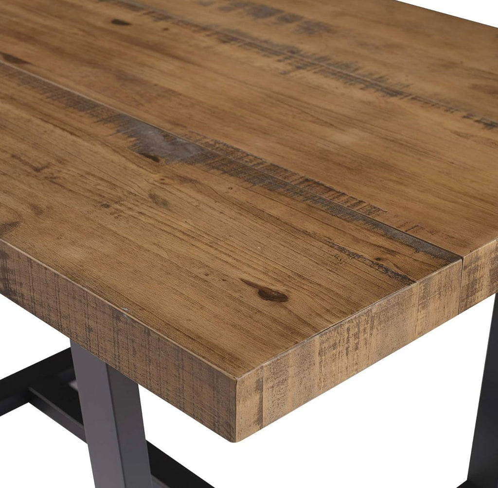 Durango 52" Solid Pine Wood Dining Table in Rustic Oak