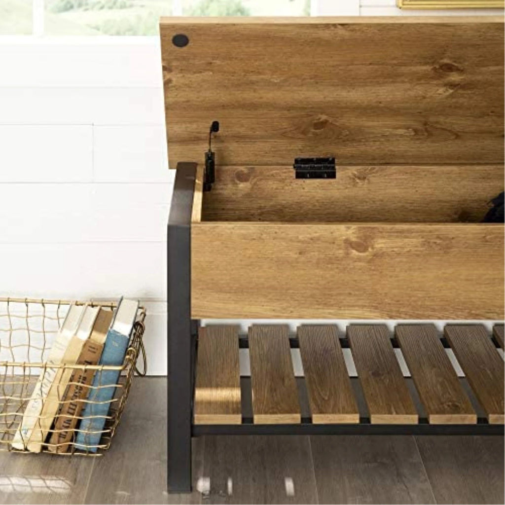 48” Modern Farmhouse Storage Bench