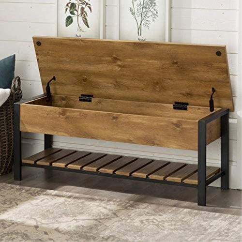 48” Modern Farmhouse Storage Bench