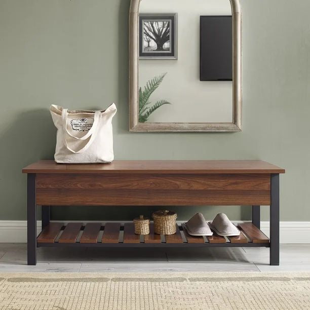 48” Modern Farmhouse Storage Bench