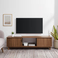 Reema Arundo 58” Scandinavian Reeded TV Stand - Mocha