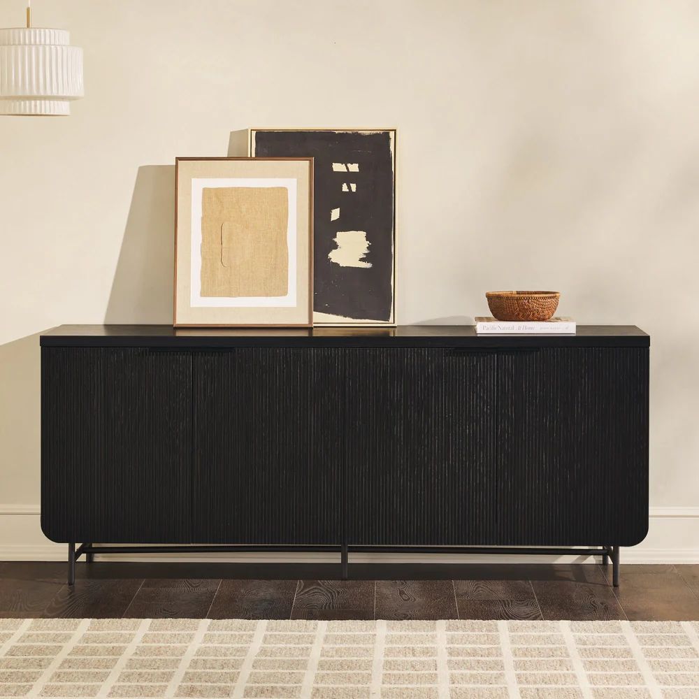 Reema Scandinavian Sideboard & TV Stand - Black