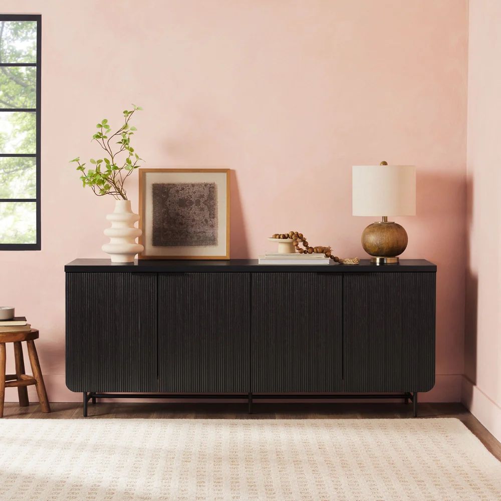 Reema Scandinavian Sideboard & TV Stand - Black