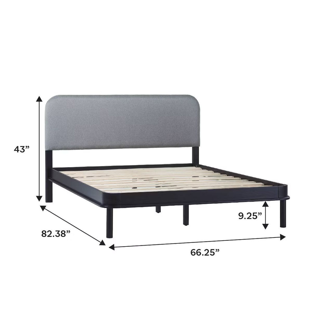 Annette Curved Queen Bed Frame