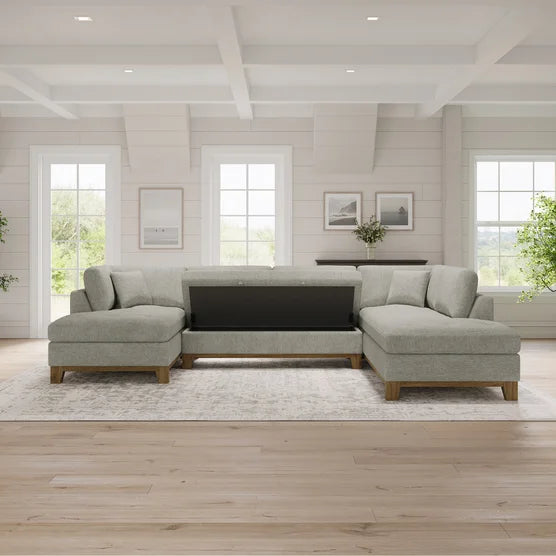 Thomasville Tavish Fabric Sectional with Storage