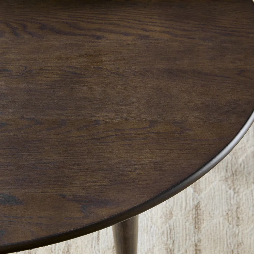Samantha Modern Fluted Wooden 52" Oval Dining Table