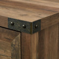 Barn Door Accent Cabinet - Rustic Oak