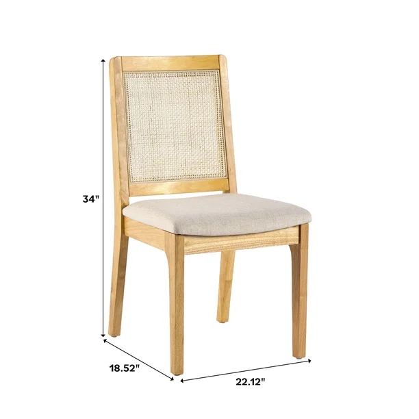 Set of 6 Catalina Solid Wood Dining Chairs - Natural