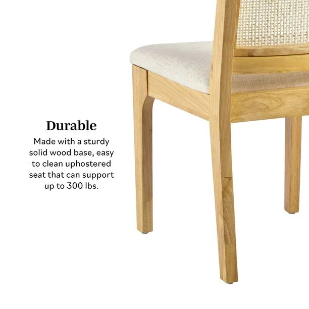 Set of 6 Catalina Solid Wood Dining Chairs - Natural