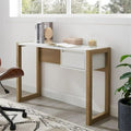 Ashton 46-inch Fluted Drawer Writing Desk