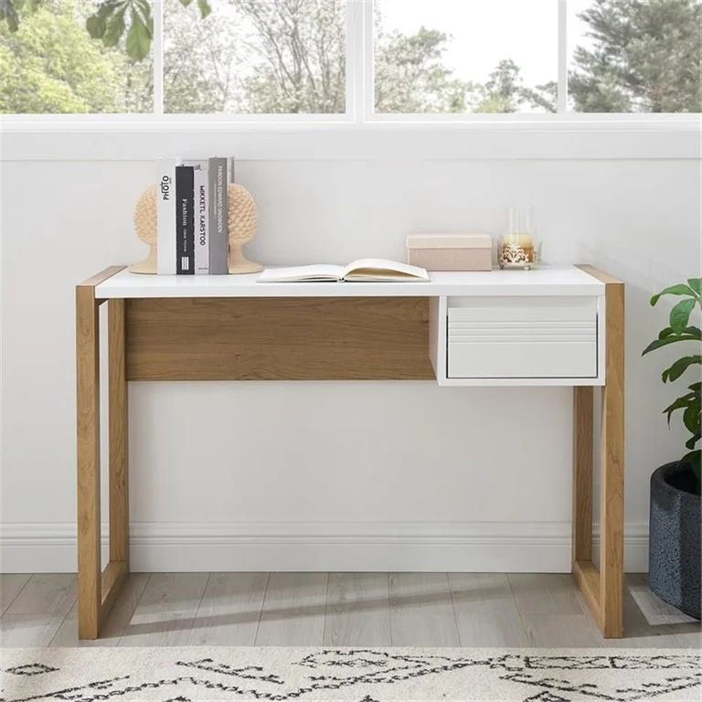 Ashton 46-inch Fluted Drawer Writing Desk